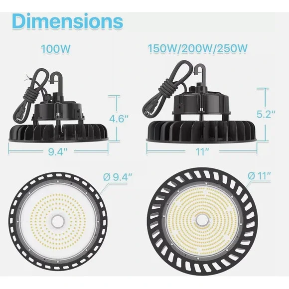 HYPERLITE UFO Led High Bay Light 150W 21,000lm 5000K 1P-PREM, Office